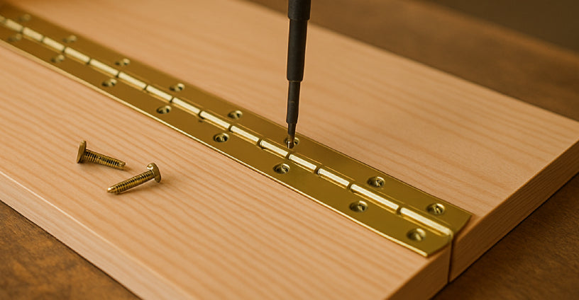 ピアノ蝶番の付け方と使い方｜DIYに役立つ基本と応用テクニック4選